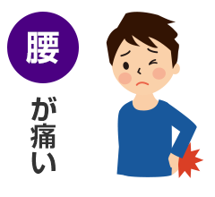 腰が痛い